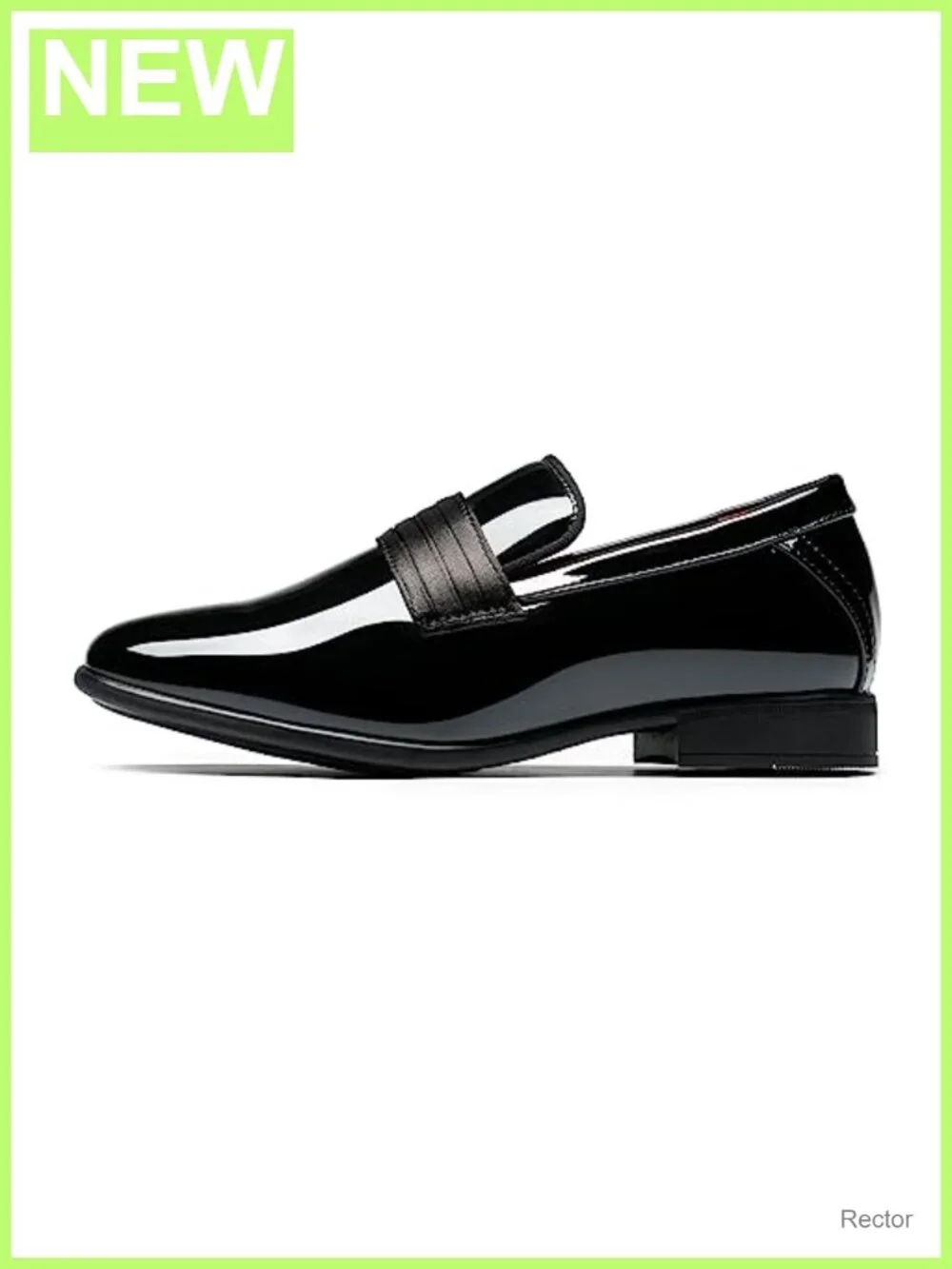 Boys Patent PU Leather Slip-On Dress Loafers Tuxedo Shoes